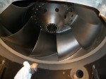 Repairing cavitation damage under the runner